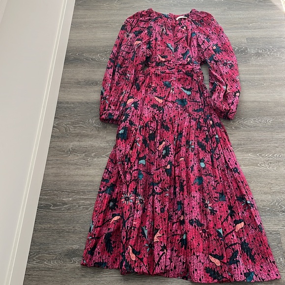 Ulla Johnson Helia Ruched Printed Cotton Midi Dress - Picture 8 of 11